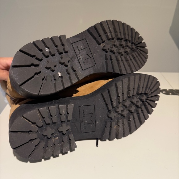 Marc Fisher LTD Lug Sole Brown Suede Boots - Picture 9 of 16